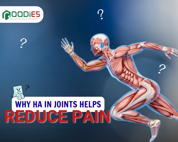 Why does increasing HA in the joint help reduce pain?