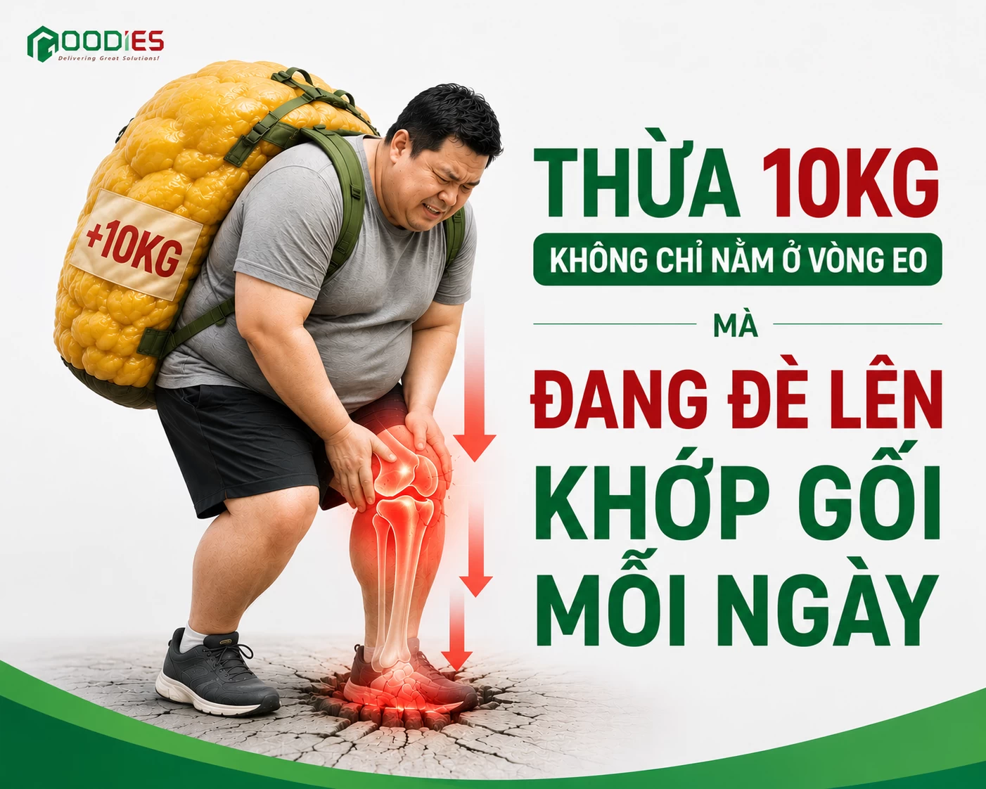 Khớp gối đang "oằn mình" vì số cân dư thừa của bạn? 