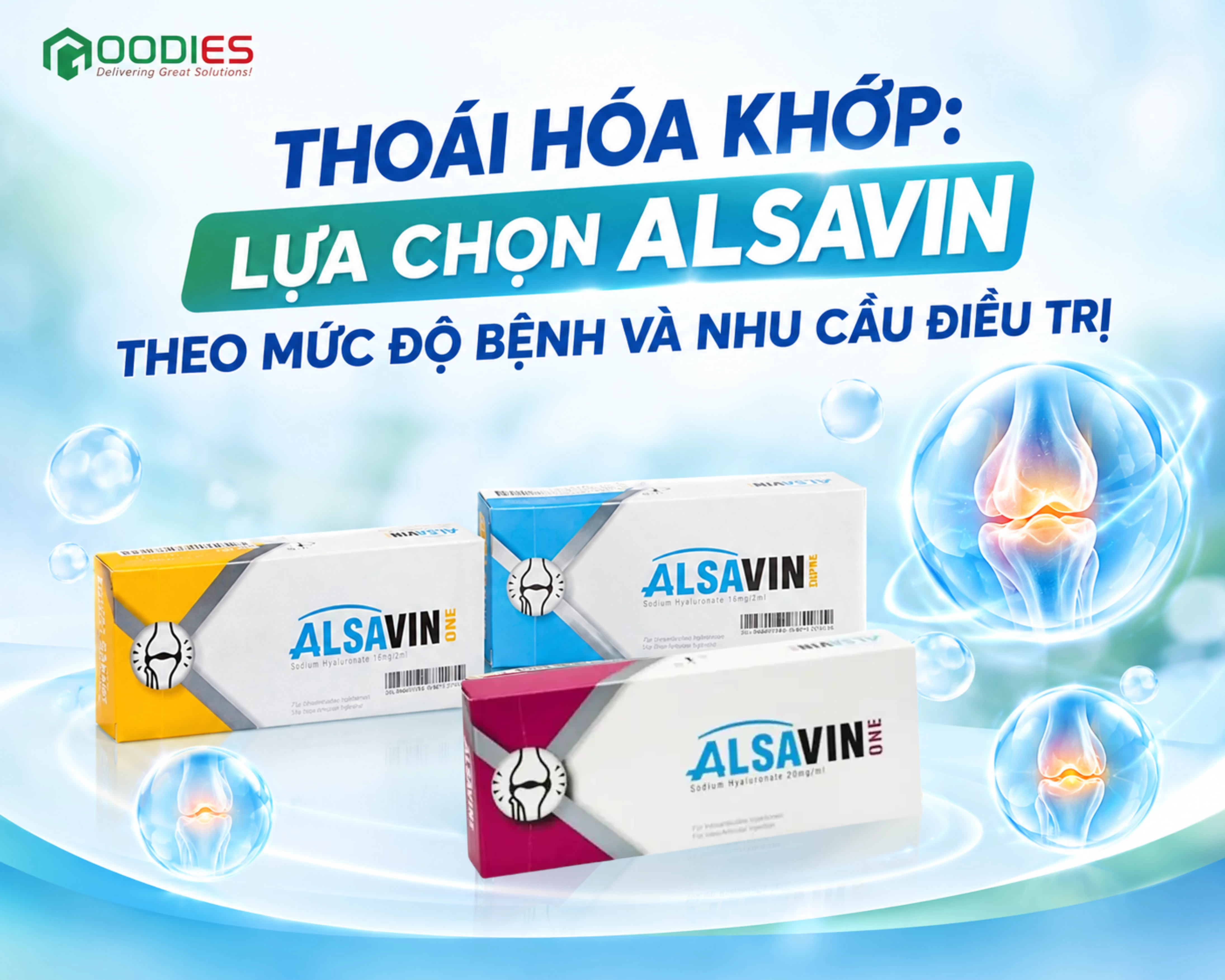 THOÁI HÓA KHỚP: LỰA CHỌN SẢN PHẨM THEO MỨC ĐỘ BỆNH VÀ NHU CẦU ĐIỀU TRỊ